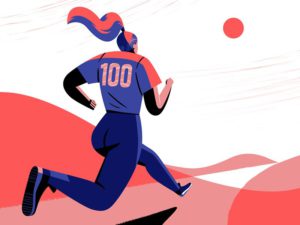 Girl Running 100